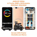 Ersatz-AMOLED-Display-Touchscreen mit Rahmen für Realme GT Neo 3 RMX3561 RMX3560