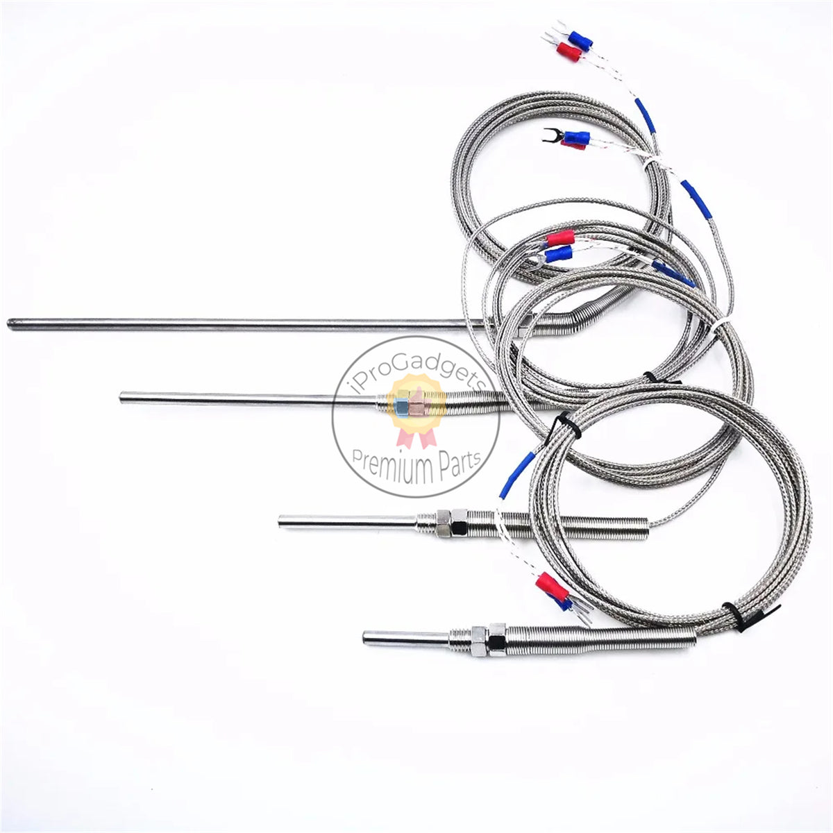Mastic MS6514 Dual Channel Digital Thermometer + 30mm 50mm 100mm 200mm ...