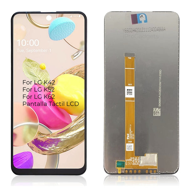 6.6 Alta Qualà Per LG K62 K52 K42 Display LCD Touch Screen 6.6 Alta Qualà Per LG K62 K52 K42 Display LCD Touch Screen