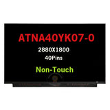 14-Zoll-OLED-LCD-Bildschirm ATNA40YK07 ATNA40YK07-0 für ASUS Vivobook Pro 14X OLED N7400PC Zenbook 14 UM3402 UX3402 K3400p K3400