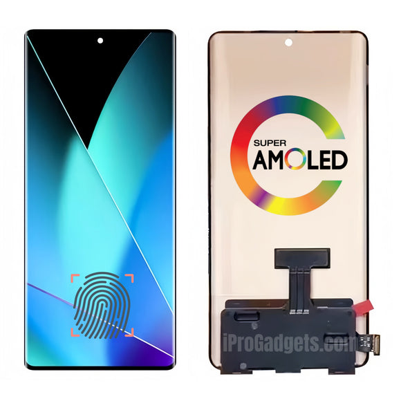 Replacement New Display for Infinix Zero 40 4G X6860 5G X6861 AMOLED Touch Screen With Frame Assembly