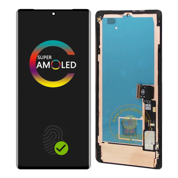 Replacement Display for Google Pixel 7 Pro 5G GP4BC GE2AE GFE4J 120Hz AMOLED Touch Screen With Frame Assembly