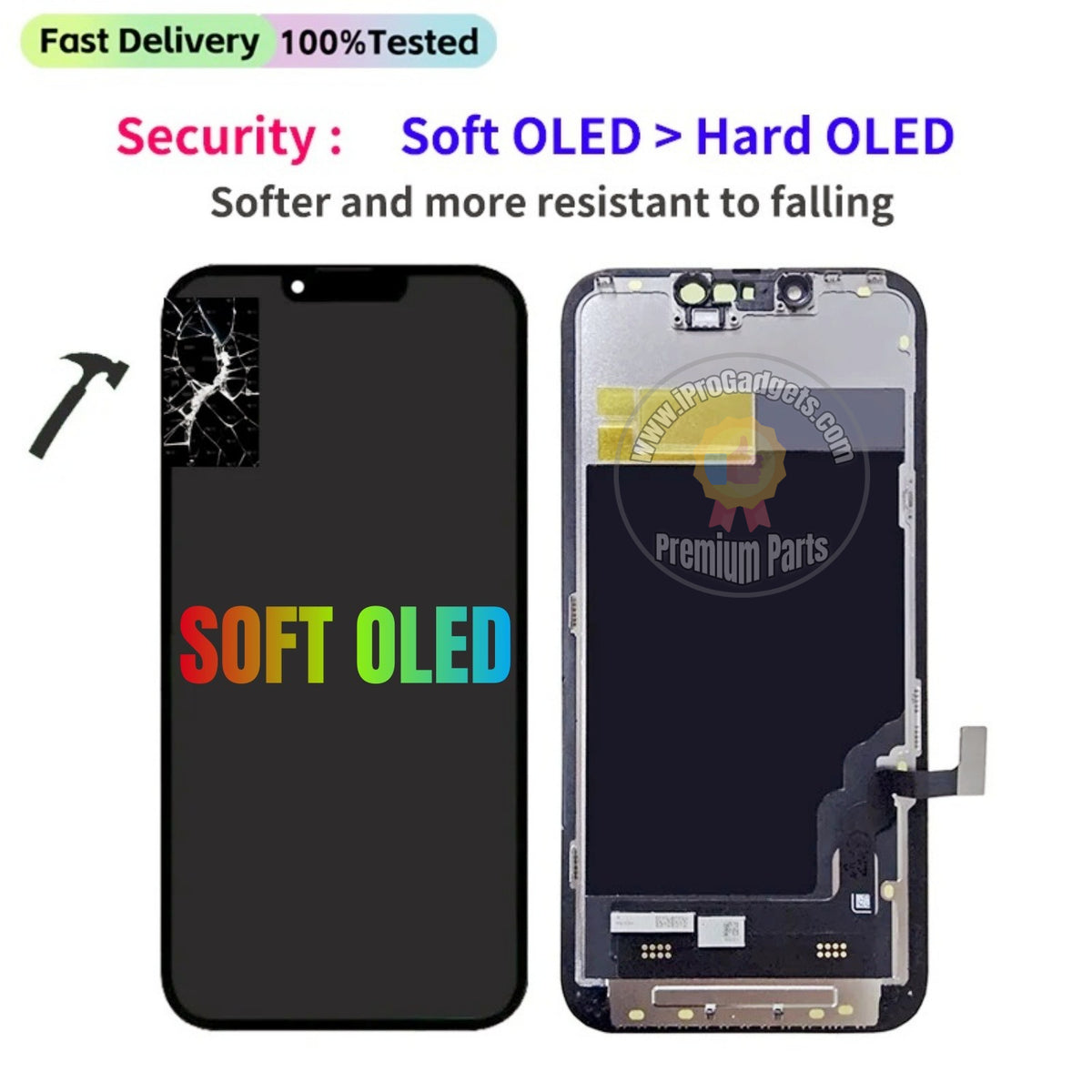 Dd Screen Part Replacement New Display for iPhone 15 Pro Max Plus Soft OLED 120HZ DD ...