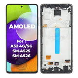 Ersatz-AMOLED-Touchscreen-Display mit Rahmenbaugruppe für Samsung Galaxy A52 4G 5G A525 A526 
