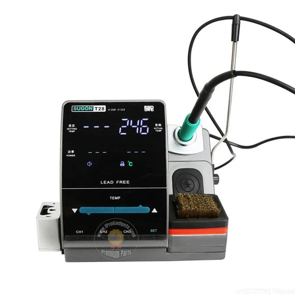 Digital Iron Sugon T28 SMD Rework Soldering Station BGA PCB Soldering Iron Computer Mobile Repair