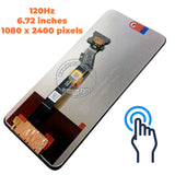 Replacement New Display for Motorola Moto G56 5G XT2529-2 XT2529-1 120Hz LCD Touch Screen Assembly Black