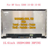 Replacement New Full Display for HP Envy X360 Convertible 15-ED 15-EE LCD Touch Screen Digitizer Assembly L93183-001 L93181-001 FHD 1920*1080