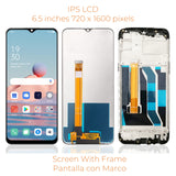 Replacement LCD Display Touch Screen With Frame Assembly For Realme 6i RMX2040