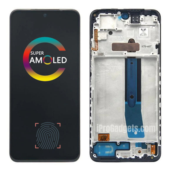 Pantalla táctil de repuesto AMOLED LCD con marco para Xiaomi Redmi Note 11 2201117TI 2201117TG