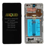 Replacement Display for SAMSUNG Galaxy S10 5G SM-G977U SM-G977N SM-G977B Super AMOLED Touch Screen With Frame Assembly OEM