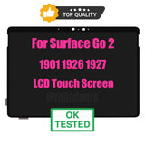 Asamblea de pantalla táctil de la exhibición del LCD del reemplazo para Microsoft Surface Go 2 Go2 1901 1926 1927