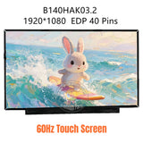 Replacement New Display B140HAK03.2 14.0 inch LCD Touch Screen Panel 40 Pins