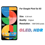 Replacement OLED Display For Google Pixel 5A 5G G1F8F G4S1M Touch Screen Digitizer Assembly