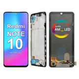 Ersatz-AMOLED-LCD-Display mit Touchscreen und Rahmen für Xiaomi Redmi Note 10 4G M2101K7AG M2101K7AI Redmi Note 10S M2101K7BG M2101K7BNY