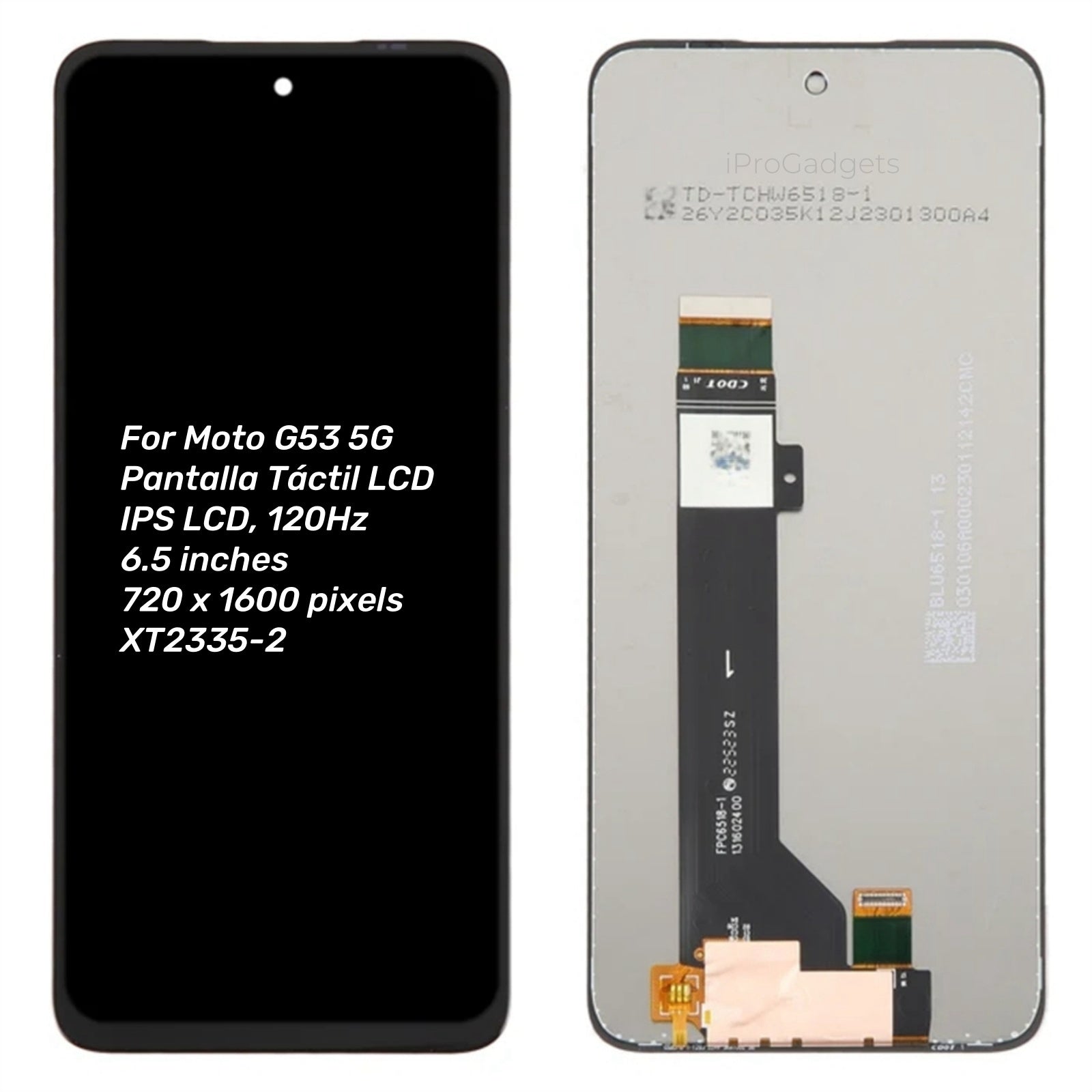 Replacement LCD Display Touch Screen For Motorola Moto G53 5G