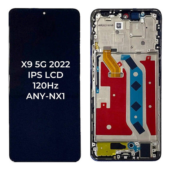 Replacement LCD Display Touch Screen With Frame for Honor X9 5G 2022 ANY-NX1 for Honor X30 ANY-AN00