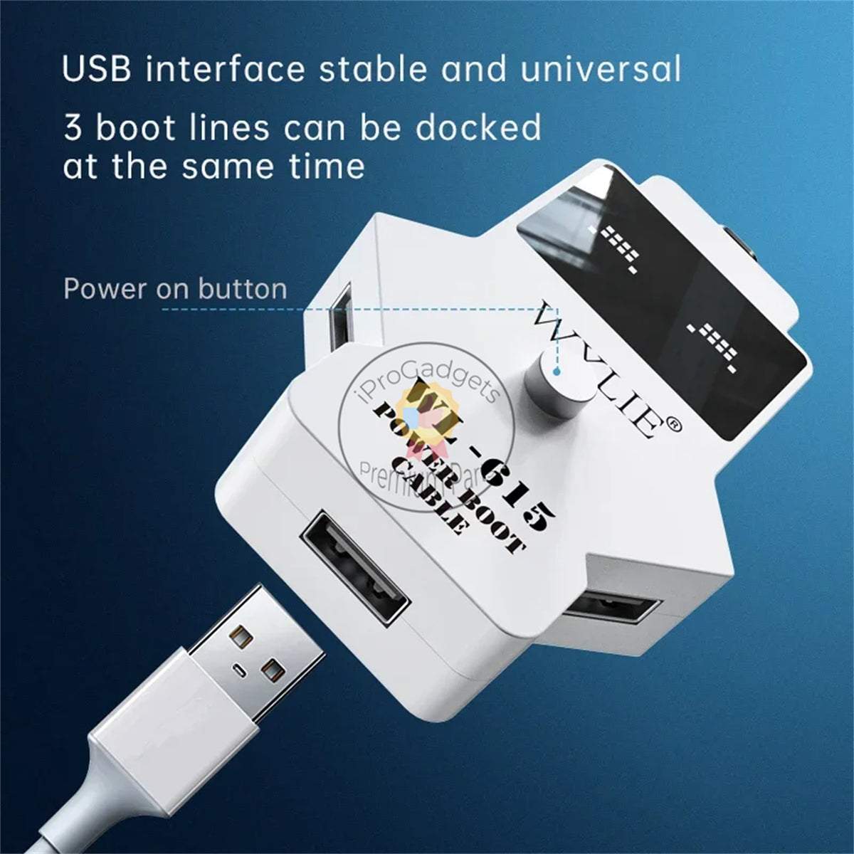 Wylie WL-615 Power Supply Test Cable Mobile Boot Line for iPhone 6-14 ...