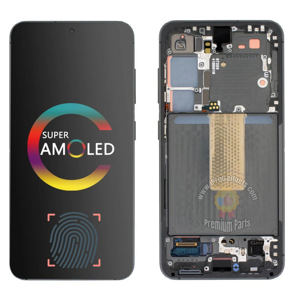 Pantalla táctil AMOLED de repuesto con marco para Samsung Galaxy S23 SM-S911B 