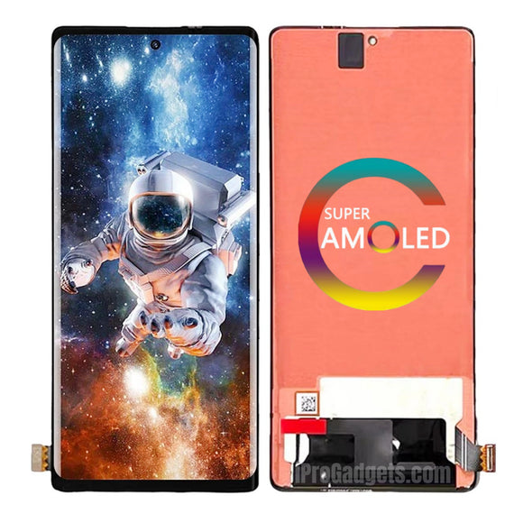 Replacement New Display for ZTE Axon 50 5G 9050N AMOLED Touch Screen Digitizer Assembly Black