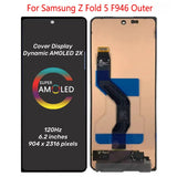 Replacement AMOLED Cover Display Out Screen For Samsung Galaxy Z Fold5 F946B SM-F946B