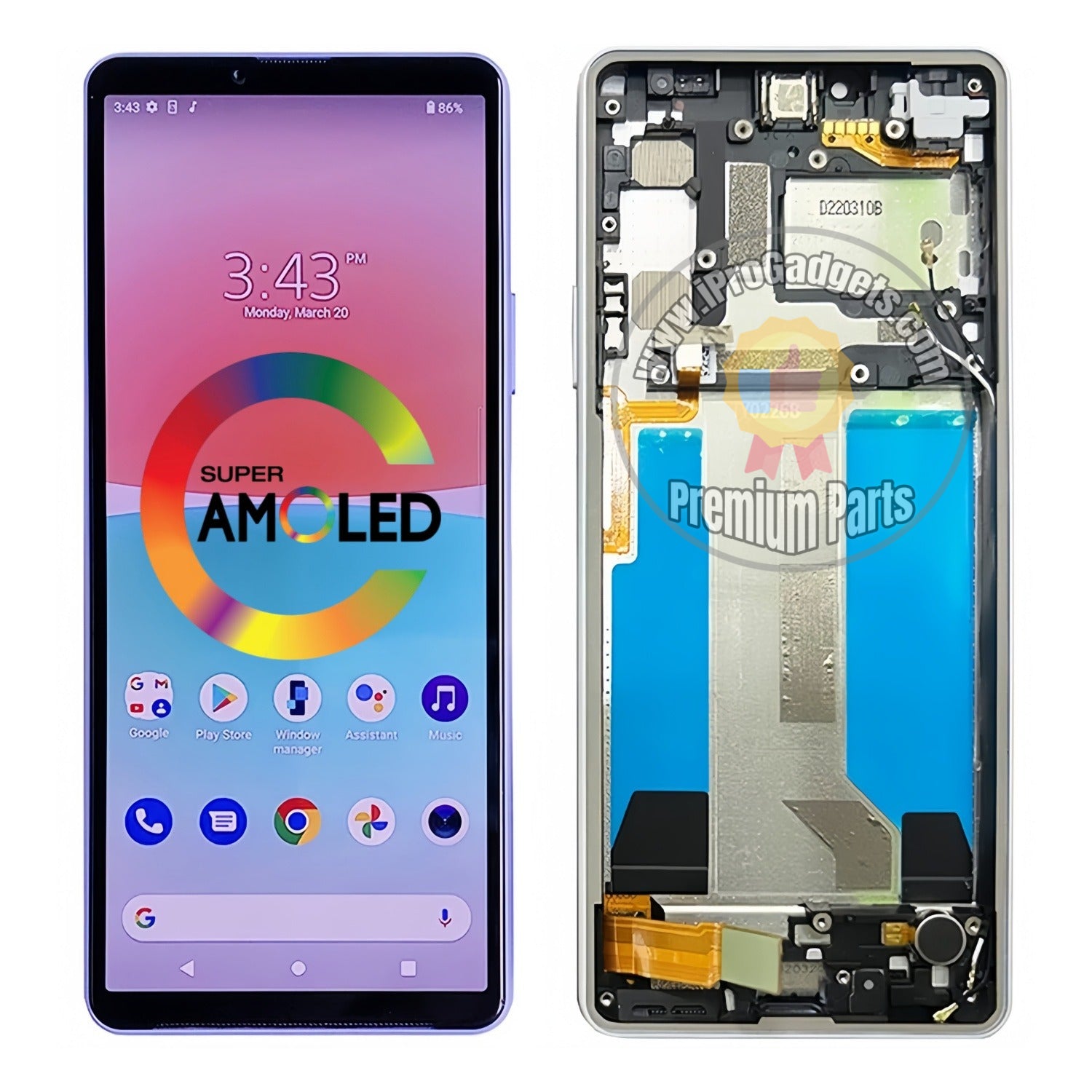 Xperia 10 Ⅳ SOG07 Replacement Display for Sony Xperia 10 IV 5G XQ-CC54 XQ-CC72 SOG07