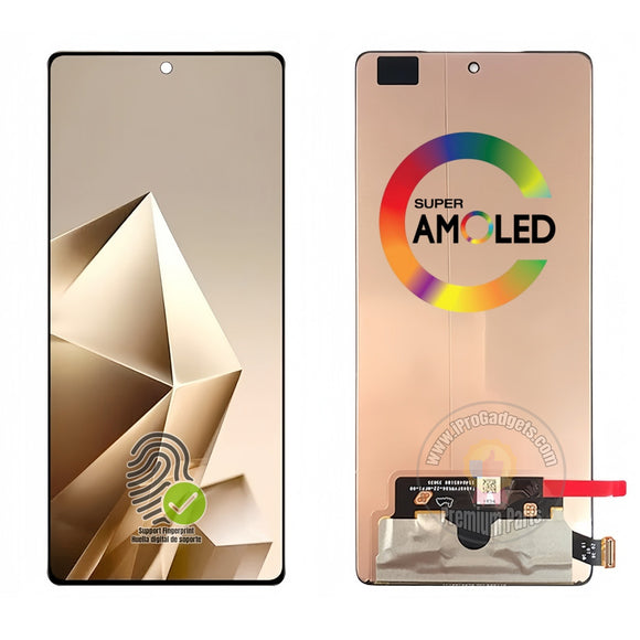 Replacement New Display for Infinix Note 50 Pro 4G X6855 144Hz AMOLED Touch Screen With Frame Assembly