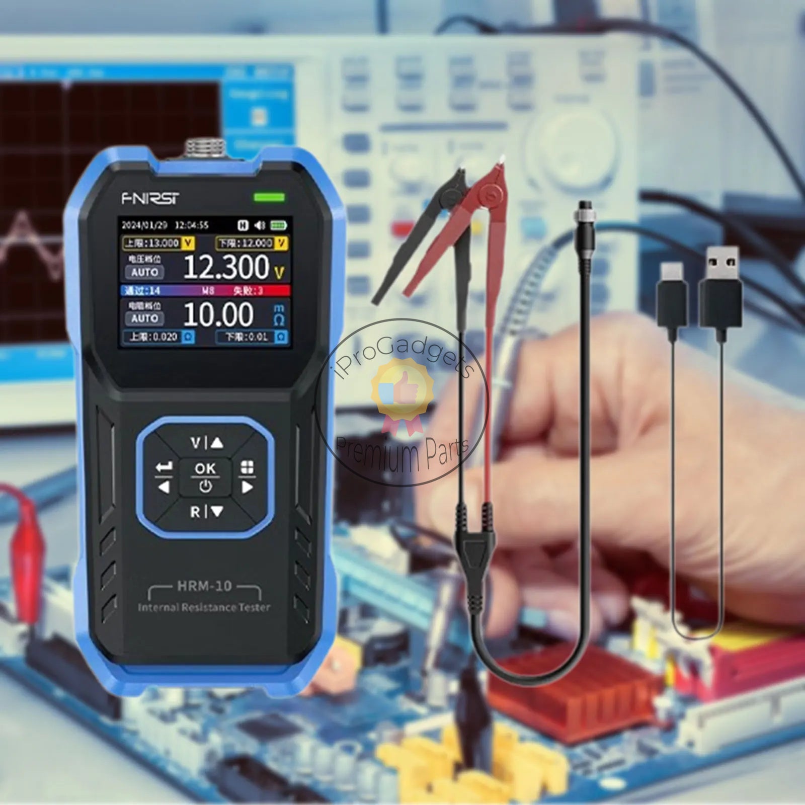 Misuratore di pH digitale ad alta precisione, igrometro, misuratore di