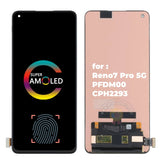 Replacement New Display for OPPO Reno7 Pro CPH2293 PFDM00 AMOLED Touch Screen Assembly Support Fingerprint