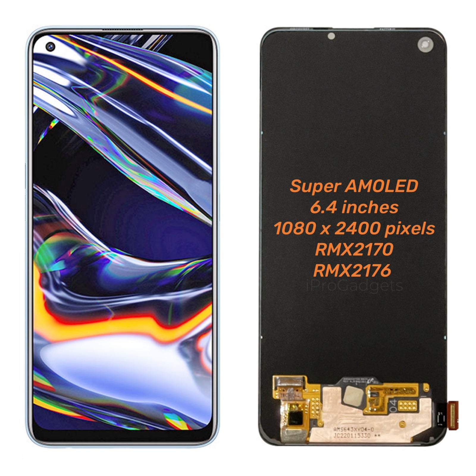 Replacement AMOLED Display Touch Screen For Oppo Realme 7 Pro