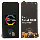 Pantalla AMOLED Original de repuesto para OPPO Reno7 SE 5G PFCM00 CPH2371 Reno 7 4G CPH2363, pantalla táctil negra