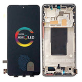 Ersatz-OLED-Display-Touchscreen mit Rahmen für Xiaomi Redmi K50 Ultra 5G 22081212C Schwarz 