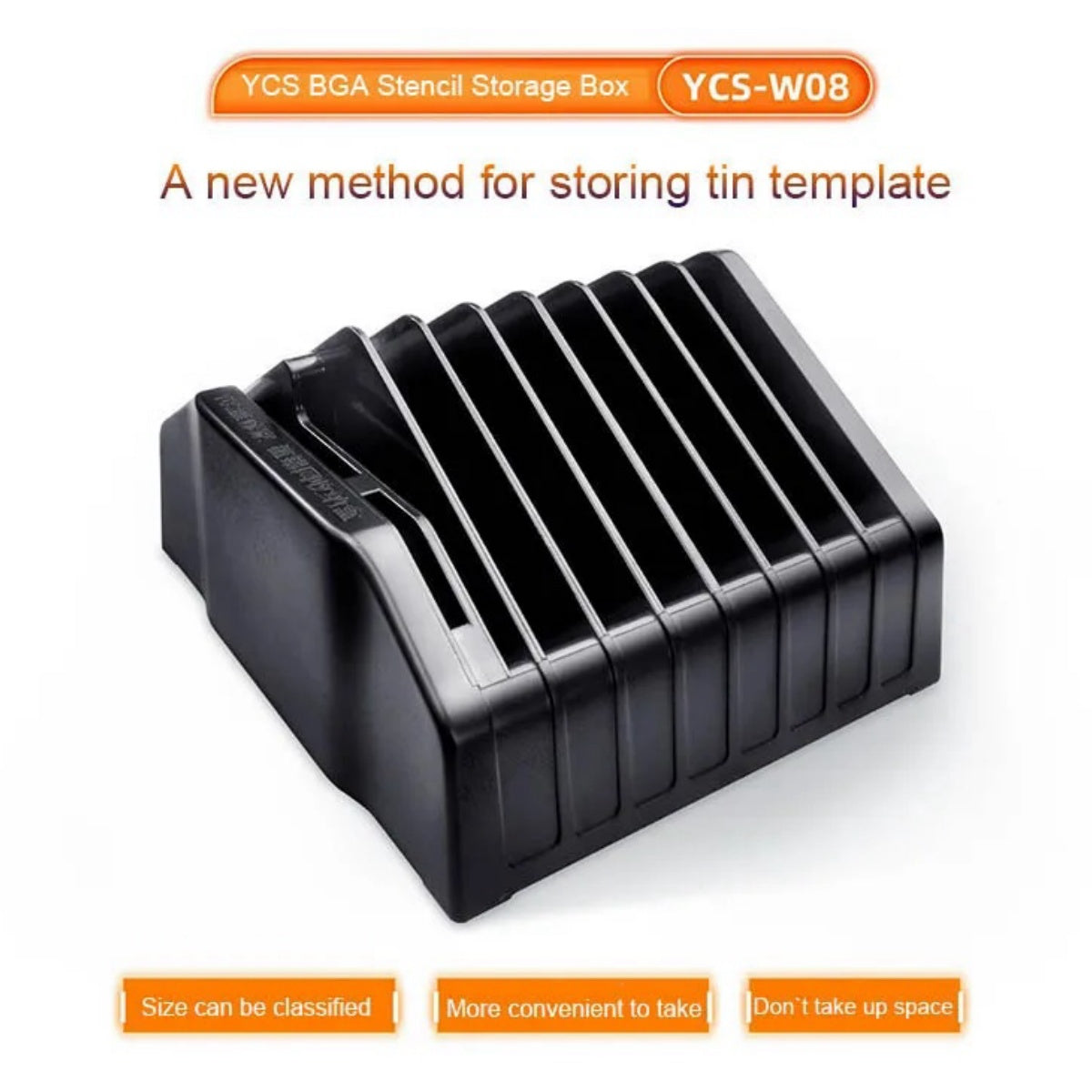 YCS-W08 BGA Stencil Storage Box For Mobile Phone Repair Store Holder ...