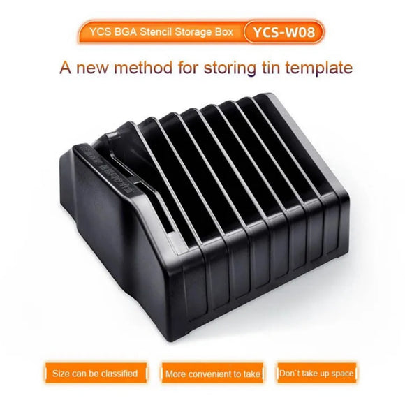 YCS-W08 BGA Stencil Storage Box For Mobile Phone Repair Store Holder Tool