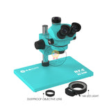 Mijing New Trinocular Microscope RF4 & MJ-31VP Metal Gear Continuous Zoom 7-50x Locking Knob Accurately Lock Magnification