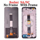 Ersatz-LCD-Touchscreen mit Rahmen für Xiaomi Redmi 9A 9C M2006C3LG M2006C3LI M2006C3LC M2004C3L