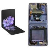 Replacement AMOLED Foldable LCD Display Touch Screen With Frame for Samsung Galaxy Z Flip 4G 5G F700 F707