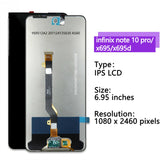 Replacement LCD Display Touch Screen For Infinix Note 10 Pro X695 / Note 10 Pro NFC X695C
