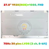 Replacement 27 inch Display for HP All in One 27-dp0007ns 9QY63EA LCD Screen Panel WUXGA FHD Non-Touch