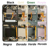 Pantalla táctil AMOLED plegable de repuesto con marco para SAMSUNG GALAXY Z FLIP3 5G F711B