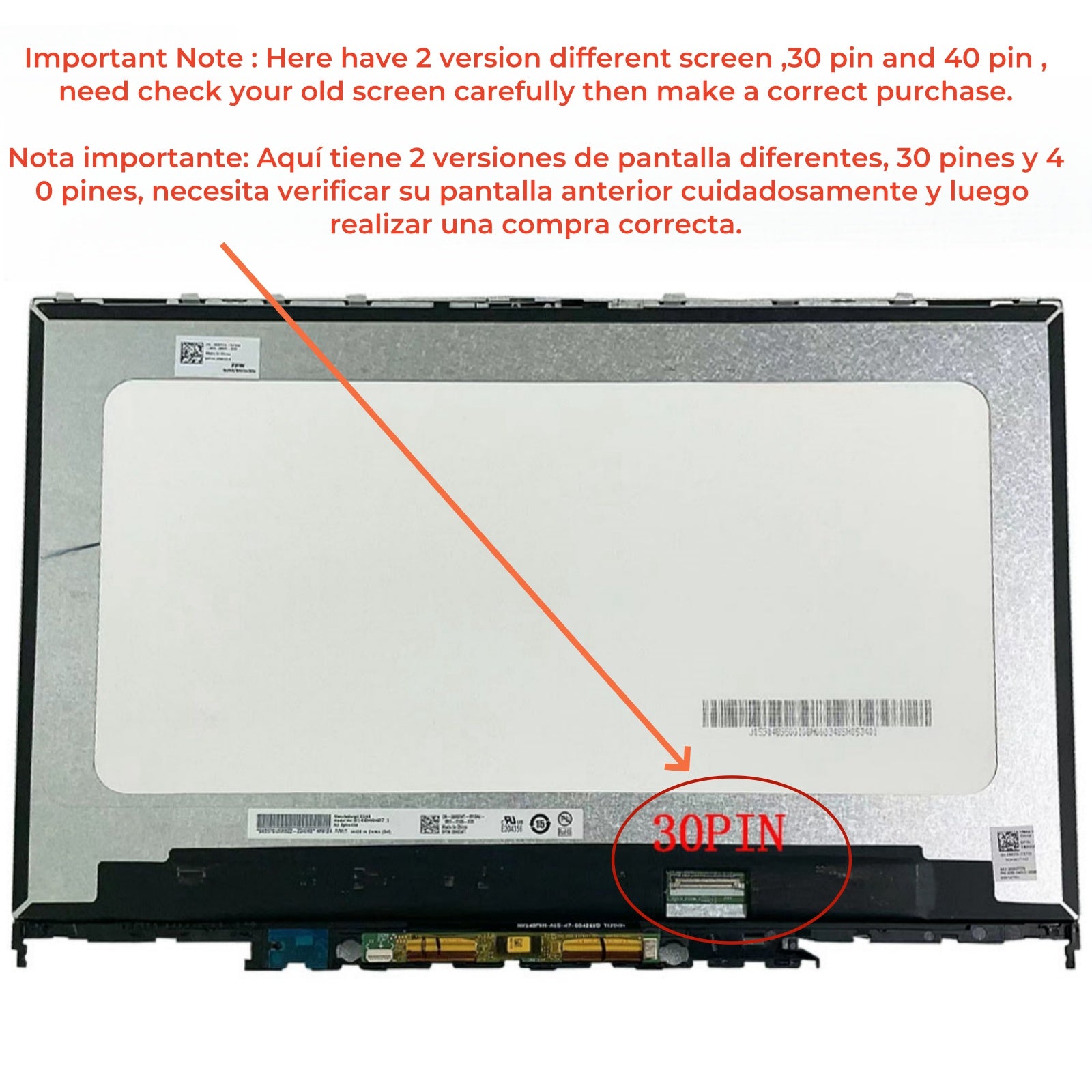 LCD Touch Screen Digitizer for Dell Inspiron 14 7415 5410 2-in-1 P147G