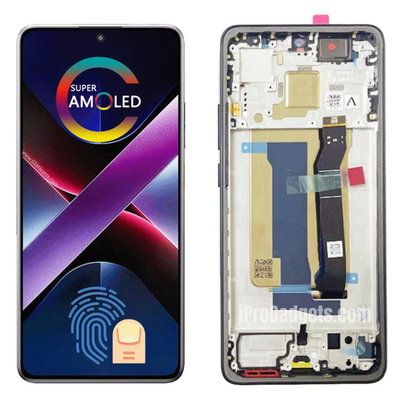 Replacement New Display for Xiaomi Poco X7 Pro 5G 2412DPC0AG 120Hz AMOLED Touch Screen With Frame Assembly