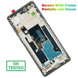 Replacement New Display for Motorola Edge 50 Fusion XT2429-1 OLED Touch Screen with Frame Assembly OEM
