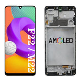 Replacement AMOLED Display Touch Screen With Frame For Samsung Galaxy M22 M225F F22 E225F