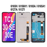 Pantalla táctil LCD de repuesto con marco para TCL 30E 30 E 6127A 6127l 305 306 6102H 6102D