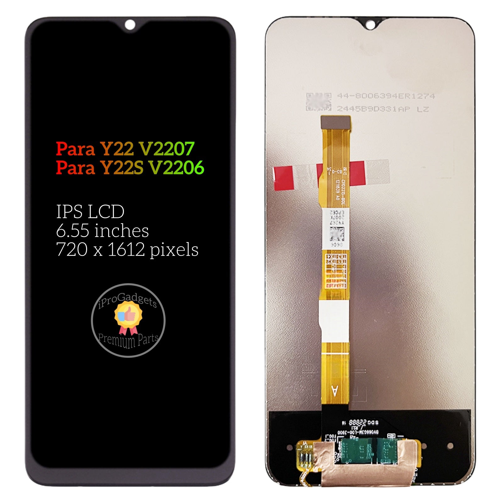 Replacement LCD Display Touch Screen Assembly For Vivo Y22 Y22s