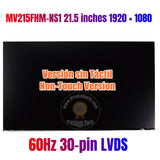 Replacement New Display MV215FHM-NS1 21.5 inch FHD LCD Screen Panel 1920x1080 30-Pin Matte