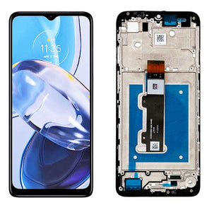 Replacement LCD Display Touch Screen With Frame for Motorola Moto E22 E22i