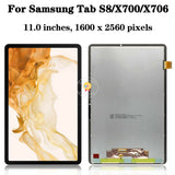 Replacement Display For Samsung Galaxy Tab S8 SM-X700 SM-X706 X700U X706N LCD Display Touch Screen Digitizer Black