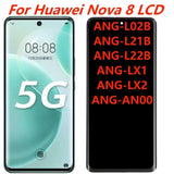 Replacement OLED LCD Display Touch Screen For Huawei Nova 8 5G ANG-AN00 ANG-L02B