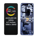 Pantalla táctil AMOLED de repuesto con marco para Samsung Galaxy Z Flip4 F721B SM-F721B 